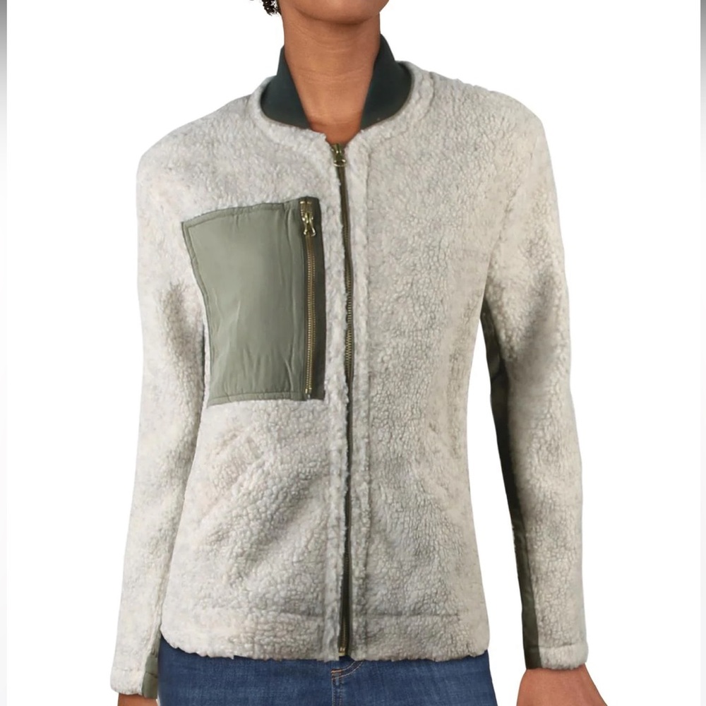 COPY - Free People Women’s Shearling Color Block Jacket - Small - Picture 7 of 14